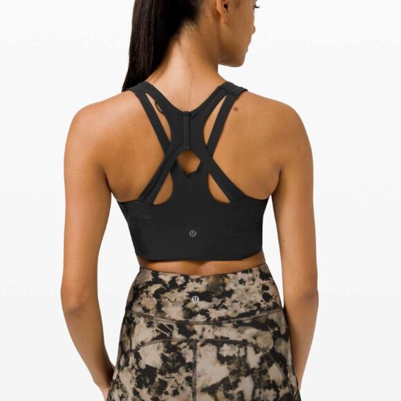 Lululemon Stash It Bra *Medium Support B/C Cup Black Women's Sports Bra - Picture 1 of 9